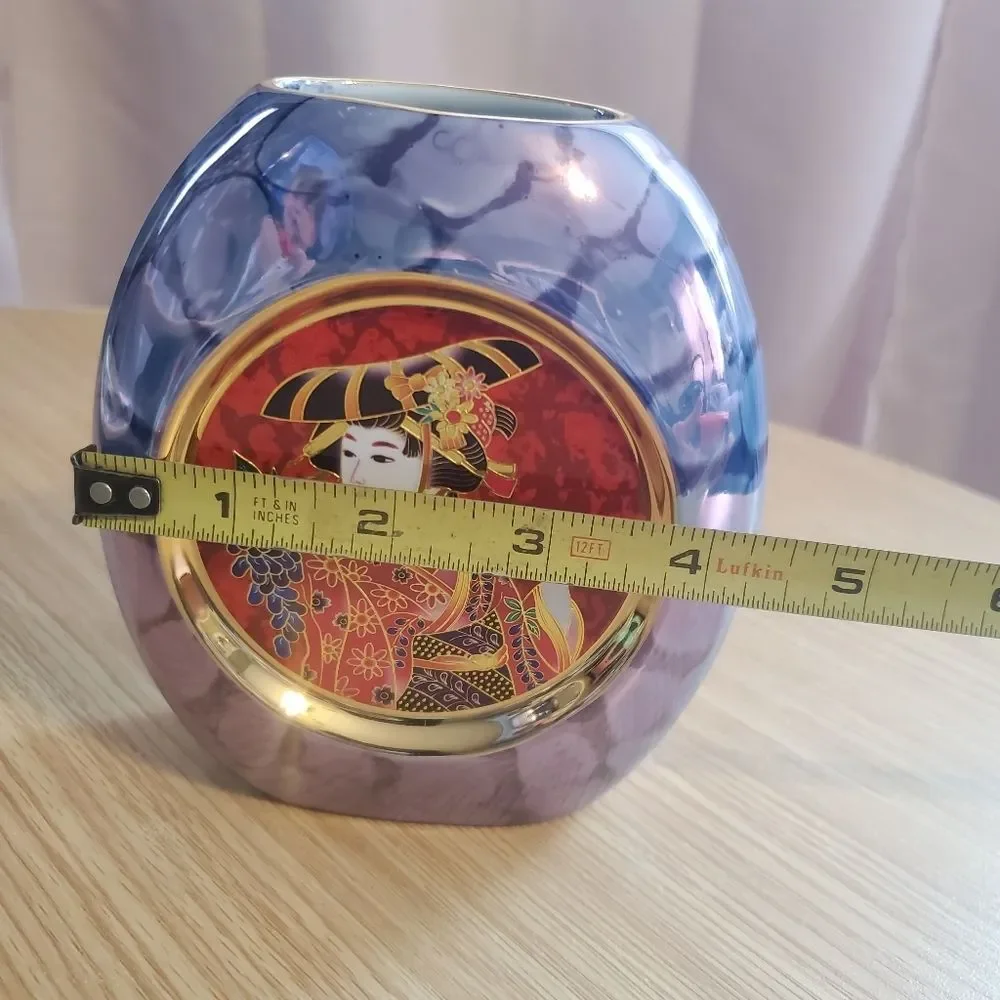 The Art Of Chokin 24k Gold Edged Made In‎ Japan Vase
